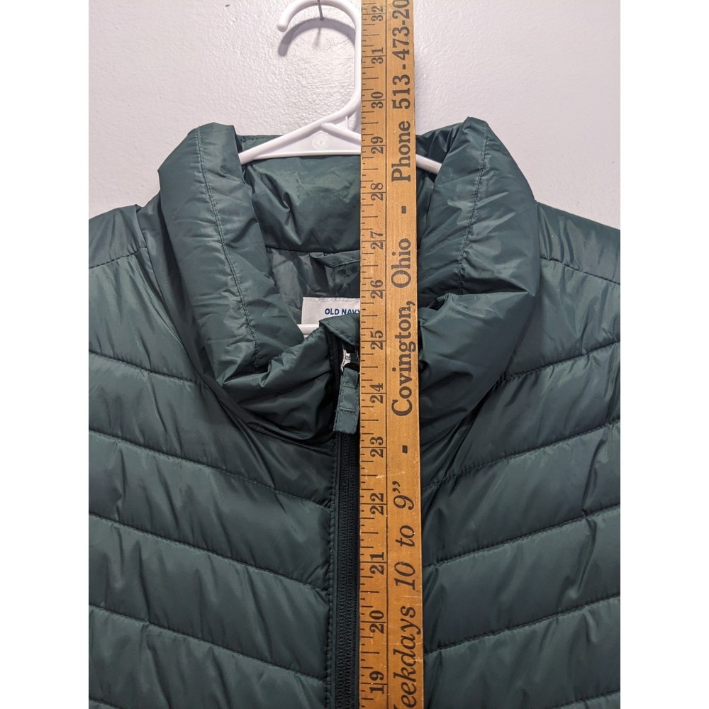 Old Navy Quilted Puffer Vest Layering Active Wear Water Resistant Women Green 3X - Picture 5 of 8